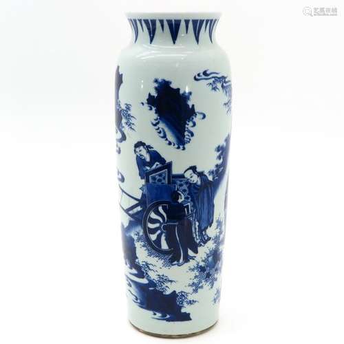 A Chinese Blue and White Sleeve Vase