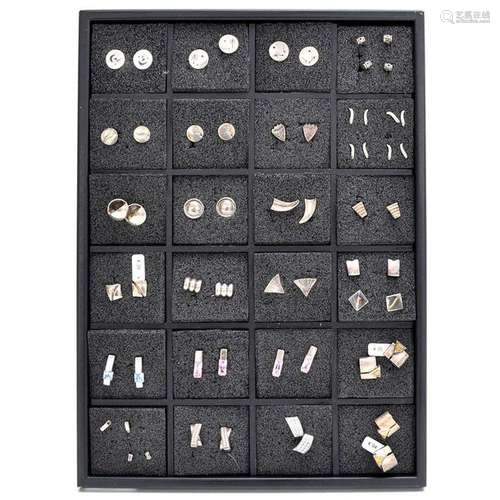 A Diverse Collection of Twenty Four Pair of Earrin…