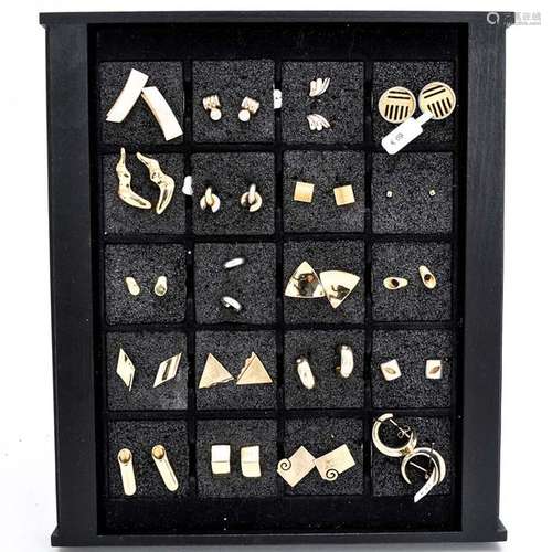 A Diverse Collection of Twenty Pair of Earrings