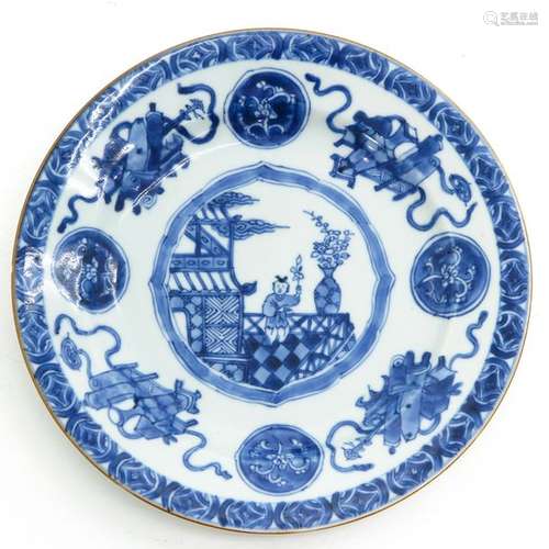 A Chinese Blue and White Plate