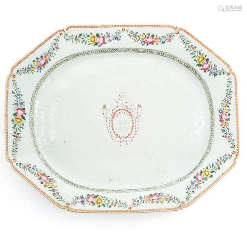 A Chinese Famille Rose Serving Tray