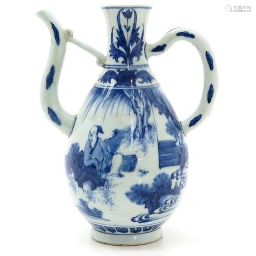 A Chinese Blue and White Kendi