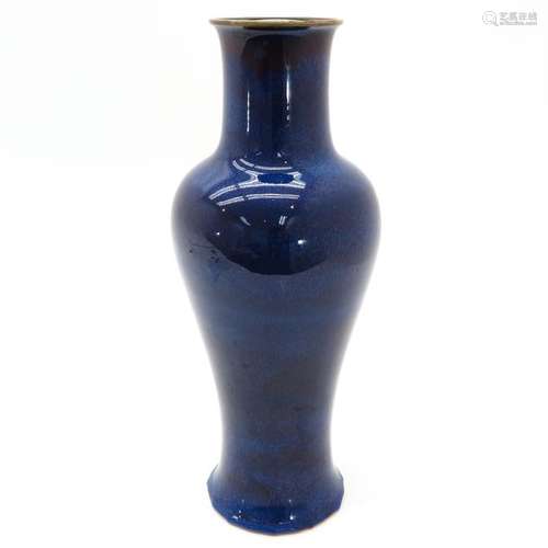 A Chinese Monochrome Glazed Vase