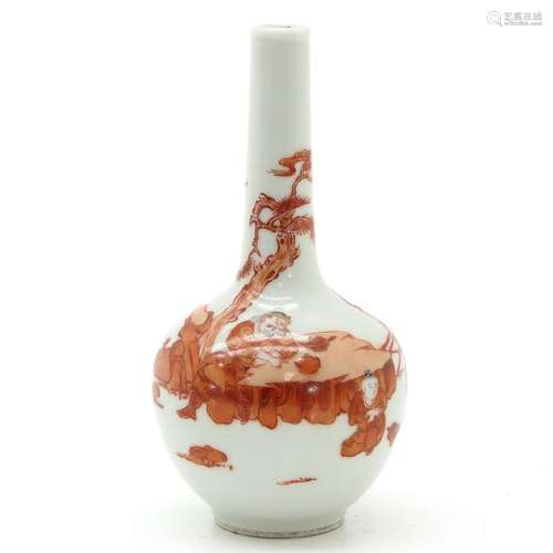 A Chinese Iron Red Decor Vase