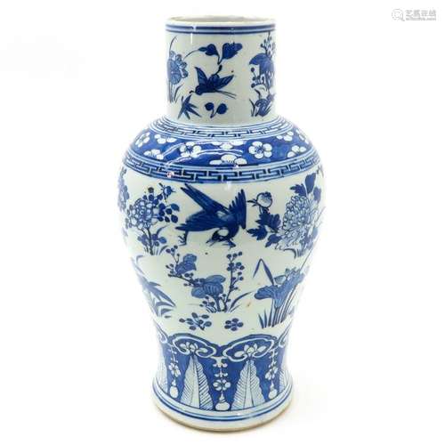 A Chinese Blue and White Vase