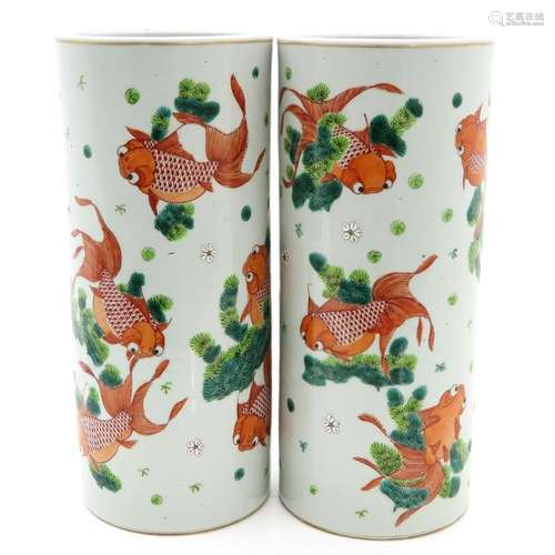 A Pair of Chinese Vases