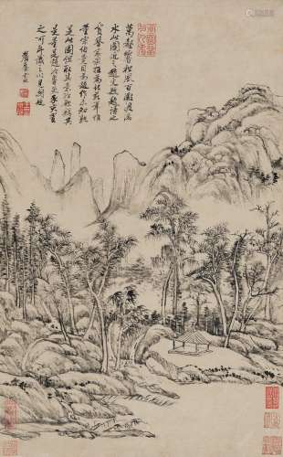 王原祁（1642～1715） 万壑松风 立轴 水墨纸本