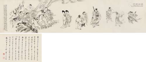 徐操（1898～1961） 1922年作 高欢归晋阳图 手卷 水墨纸本