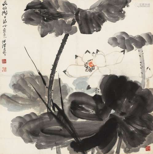 何海霞（1908～1998） 昆明湖上 镜心 设色纸本