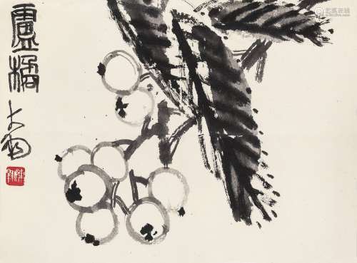陈大羽（1912～2001） 卢橘 立轴 水墨纸本