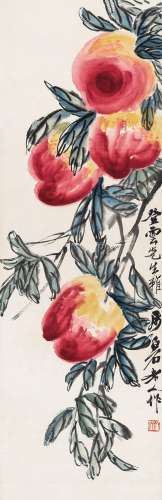 齐白石（1864～1957） 多寿 镜心 设色纸本