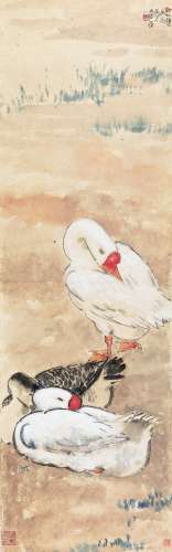 徐悲鸿（1895～1953） 1940年作 暖春 镜心 设色纸本