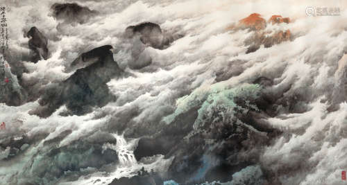 龐泰嵩  瀑雲正響