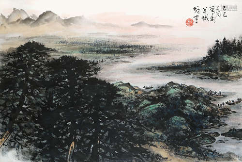 黎雄才  山水