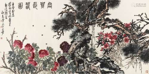 郭石夫（b.1945） 2011年作 富贵长春图 镜心 设色纸本