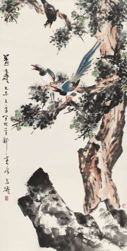 王雪涛 1979年作 益寿图 镜心 设色纸本