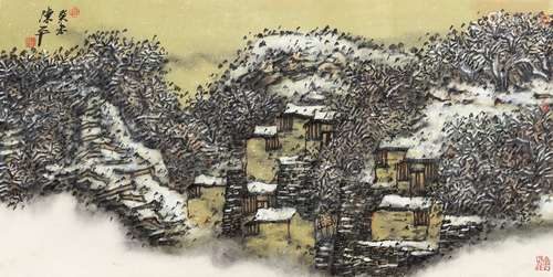 陈平（b.1960） 2003年作 山间 镜心 设色纸本