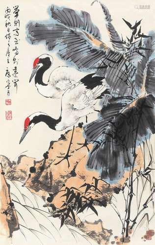 康宁（b.1937） 2006年作 举则高至 镜心 设色纸本