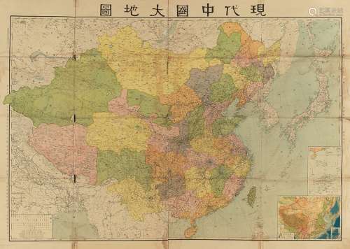 现代中国大地图