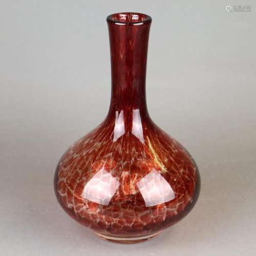 Vase WMF-Ikora - Klarglas mit eingestochenen Luftb…