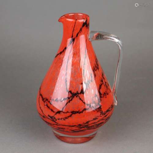 Krug WMF-Ikora - Klarglas mit rot/schwarzen Pulver…