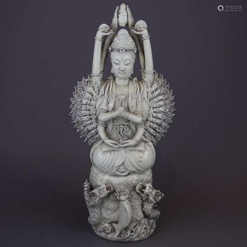 Große Blanc-de-Chine Guanyin - China, Dehua, Weißp…