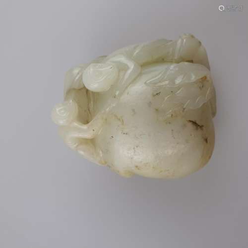 Qing Jade Carving - China, Qing dynasty, fine whit…