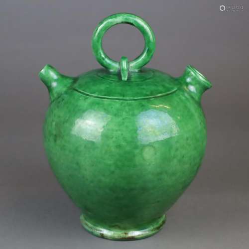 Wasserkanne - China, Keramik mit grüner Glasur, zw…