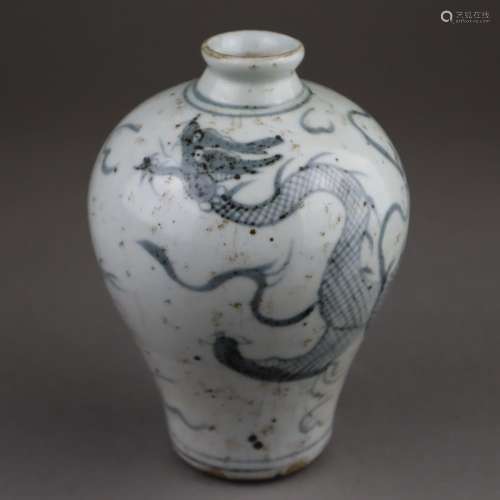 Small Meipingvase - China, porcelain with dragon m…