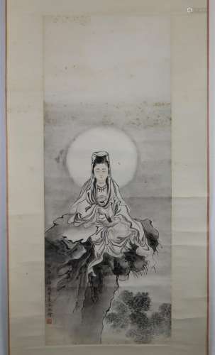 Mei Lanfang, Guanyin sitting in front of the moon…