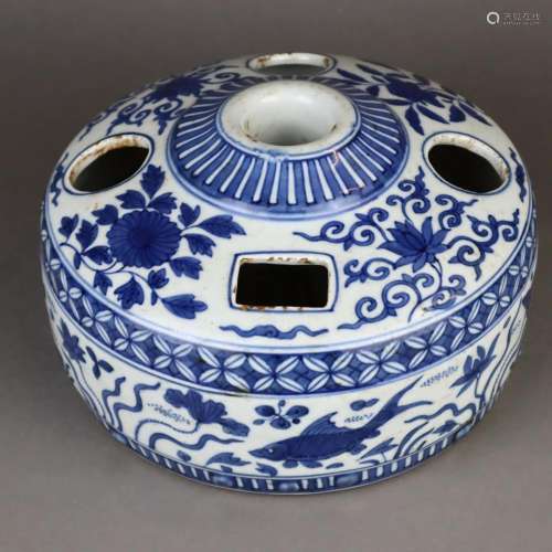 Steckvase - China, niedrige runde Form mit fünf Öf…