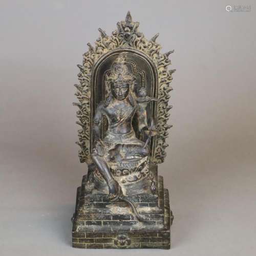 Avalokiteshvara auf Lotosthron – Indien, 20. Jh., …