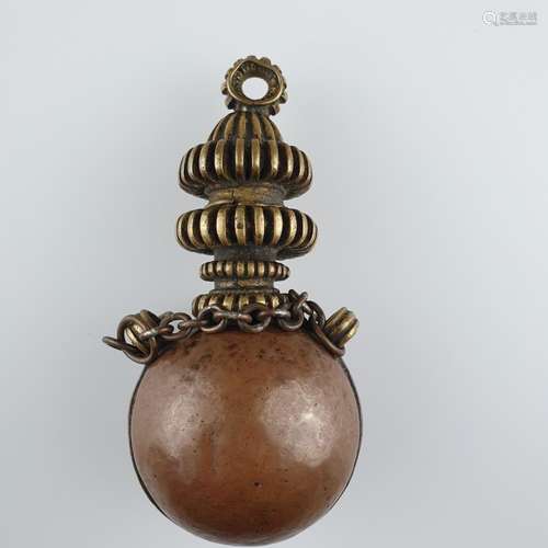 Mendicant Monk’s Brass & Copper Ritual Water Flask…