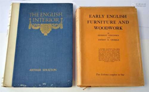CESCINSKY & GRIBBLE, Early English Furniture and Woodwork, 4to 1922, 2 vols in 1, in d/w. With