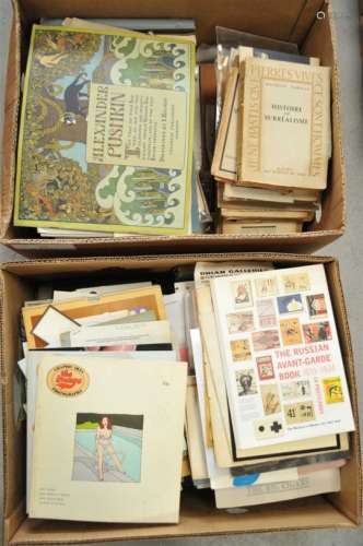 EPHEMERA, including art catalogues (2 boxes)