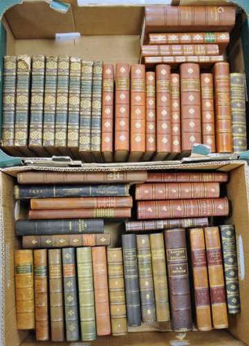ROLLIN, M, Ancient History, 8 vols, 15th edition, full calf. With other bindings (2 boxes)