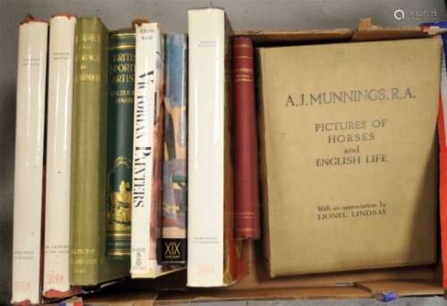 A J MUNNINGS, R A, Pictures of Horses and English life, 4to, 1927, with 28 mounted colour plates.
