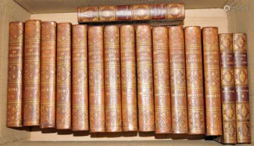 HUME, David, History of England. New edition, 8 vols 1822, with Smollet's Continuation in 5 vols.
