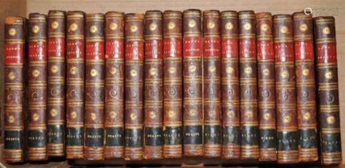 BUFFON'S NATURAL HISTORY. Beasts 10 vols with Birds 6 vols and 1 plate vol, 1797-1808. With
