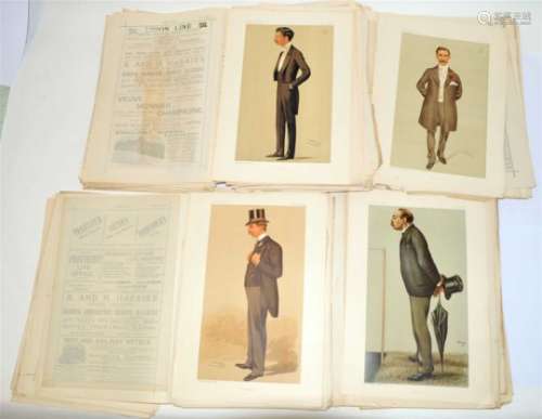 VANITY FAIR PRINTS. A quantity from 1892-95, loose, with text pages (box)