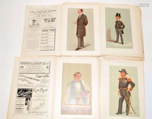 VANITY FAIR PRINTS. A quantity from 1896-98, loose, with text pages (box)