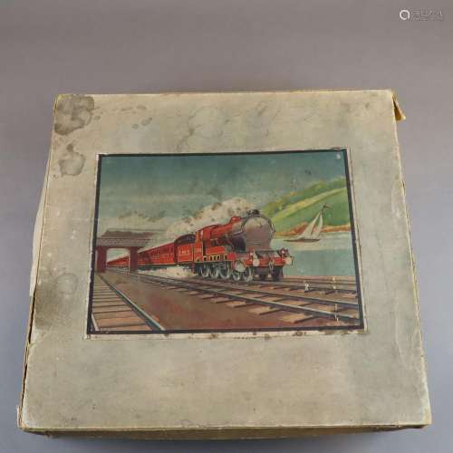 Karl Bub Eisenbahn - Lok mit Tender, 2 Waggons, Sc…