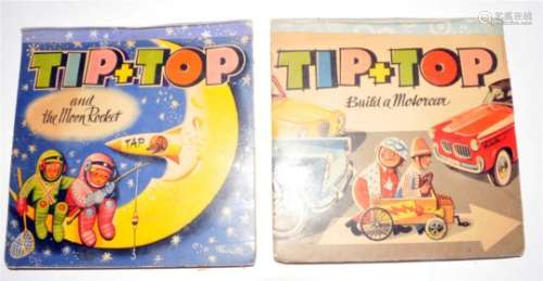 KUBASTA, V. Tip & Top and The Moon Rocket, 4to, 1964. With 6 pop-ups, minor defects. With Tip and