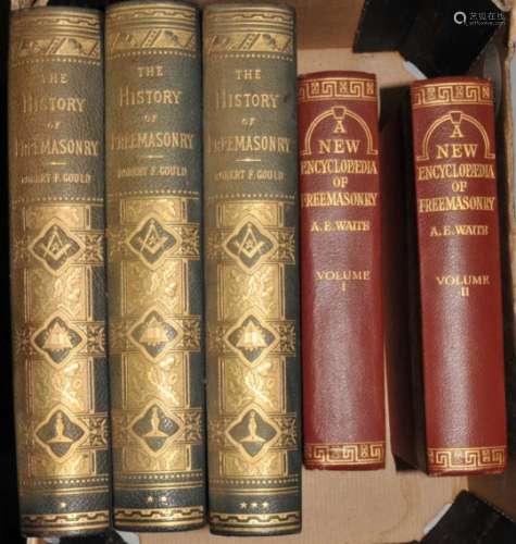 GOULD, Robert Freke, History of Freemasonry, 3 vols, 4to, c.1885. With WAITE, A. E, A New
