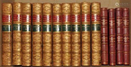 CAMPBELL, John, Lives of the Lord Chancellors. 5th edition, 10 vols 1868. Prize binding in tree