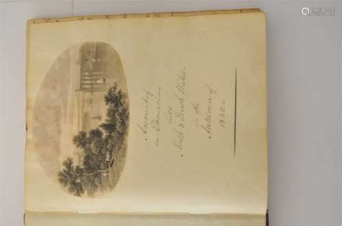 MANUSCRIPT. Account of an Excursion into North and South Wales in the Autumn of 1832. Small 4to,
