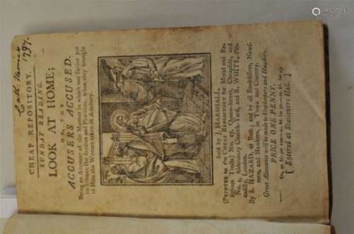 TRACTS. 17 tracts from J Marshall's Cheap Repository. First tract inscribed Cath. Herries 1797.