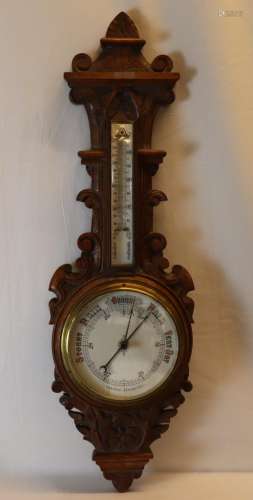 Aneroid Barometer mit Thermometer - England, 19./A…