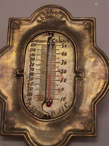 Thermometer - Messing um 1800, mit Klappmechanik, …
