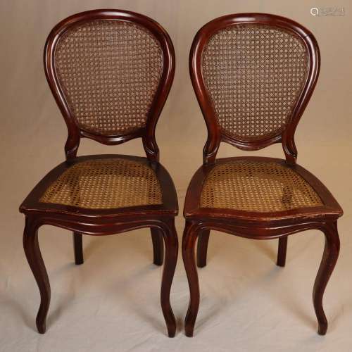 Paar Louis Philippe Stühle - um 1850/60, wohl Maha…